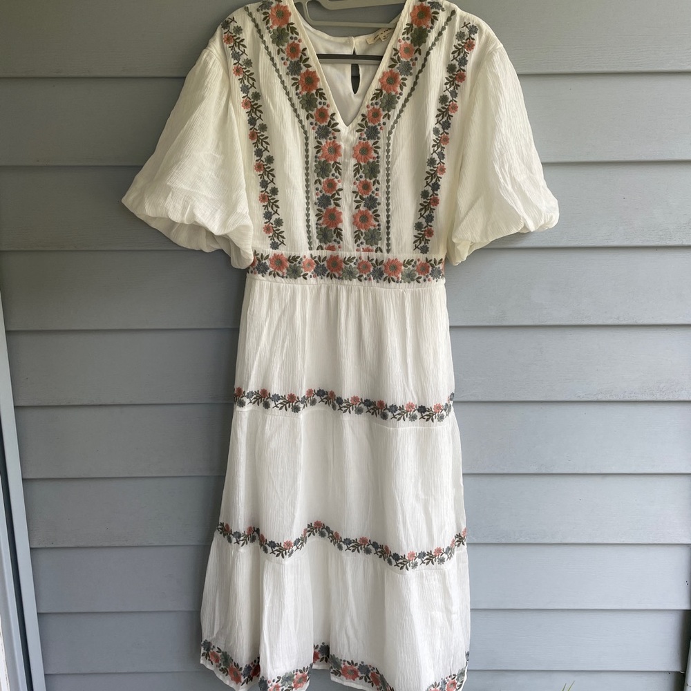 Tea n Rose Dress Size Medium Piper and Scoot Midi